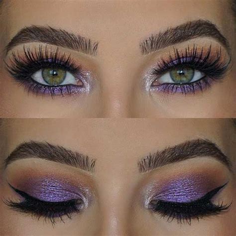 eyeshadow that compliments green eyes.